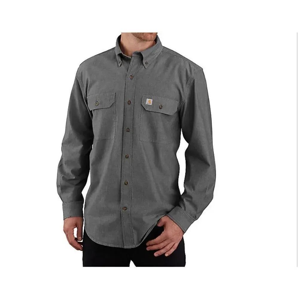 Carhartt Original Fit Button Up Shirt – Men’s 3XL Regular 100% Cotton Workwear